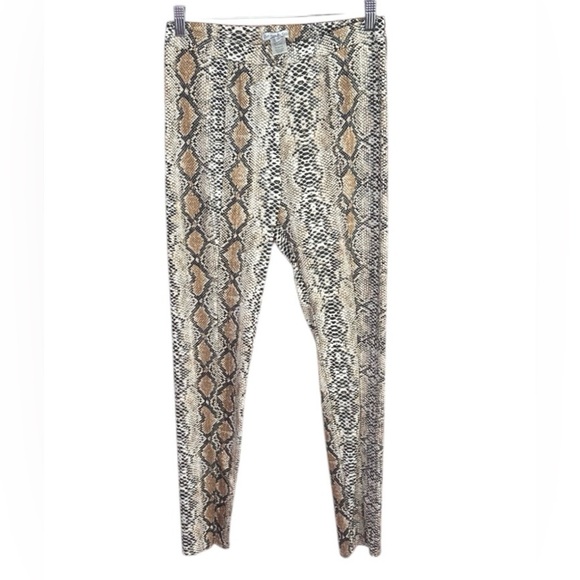 SEE AND BE SEEN- Snake Skin Leggings - Picture 1 of 3